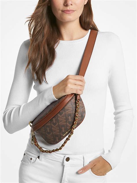 michael kors swingpack|Slater Medium Signature Logo Sling Pack .